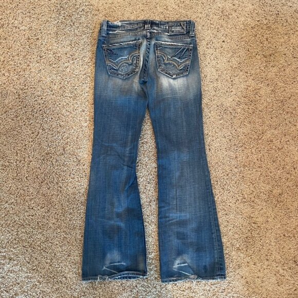 Big Star 27R Sweet Ultra-Low Rise Bootcut Jeans - Picture 3 of 11